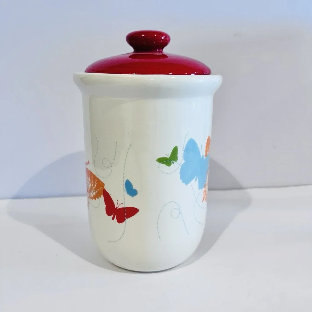 Gourmet Expression Canister Food‎ Storage Seal Tight Lid Butterfly Splendor